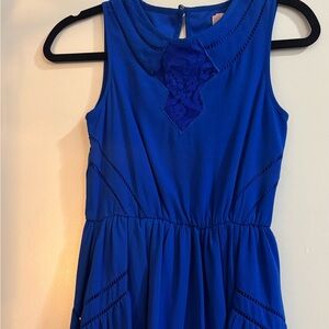 GB Girls Vibrant Blue Casual Dress